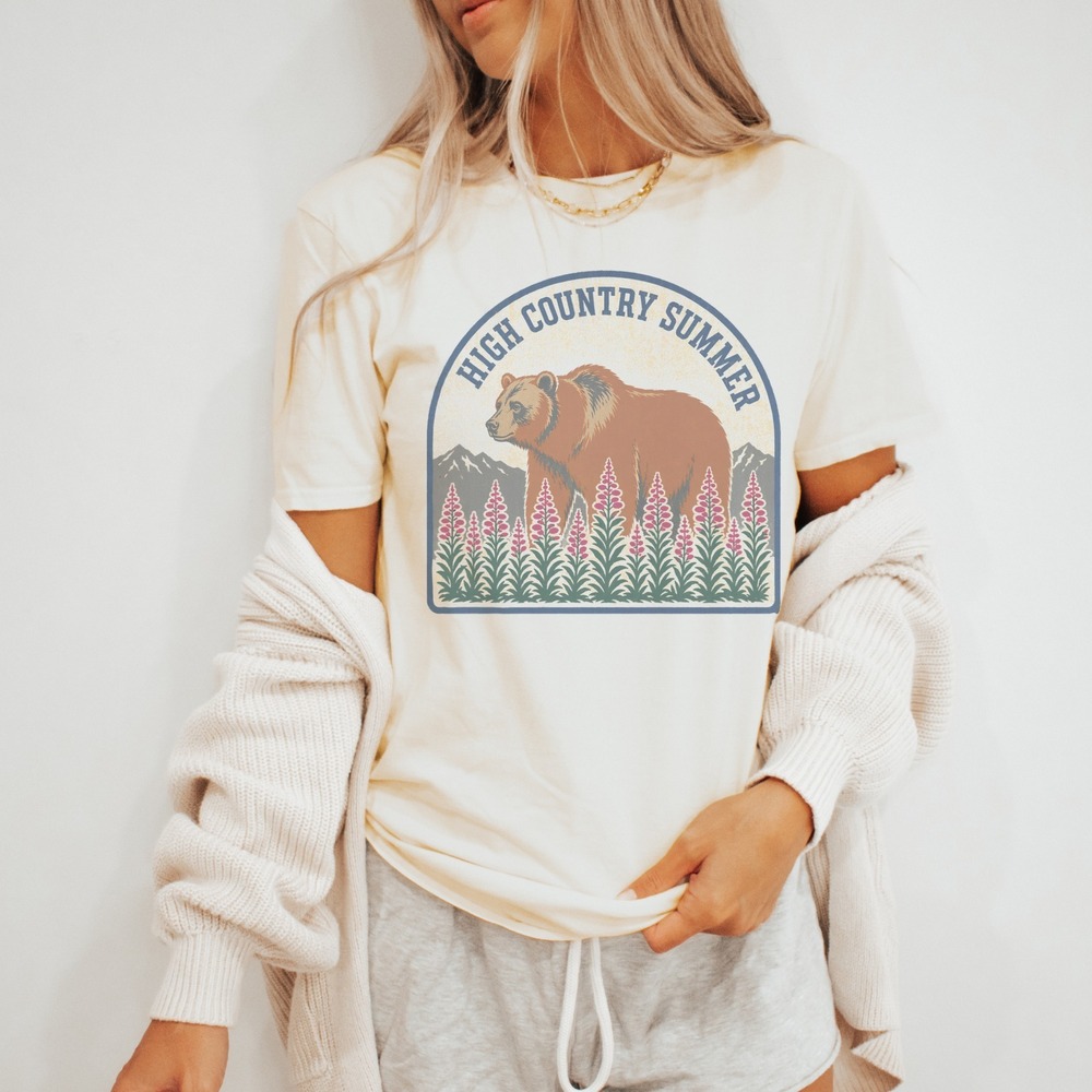 High Country Summer Vintage Style Boho Tee